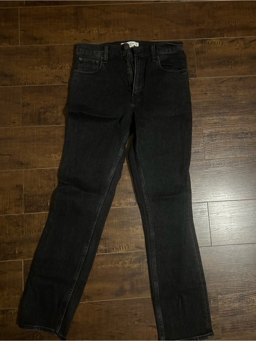 Classic Black Women’s Straight-Leg Jeans from Abercrombie and Fitch